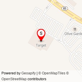 Target on Hartford Turnpike, Waterford Connecticut - location map