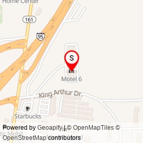 Motel 6 on King Arthur Drive, East Lyme Connecticut - location map