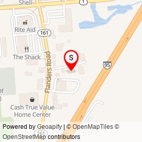 Firmin's Garage on Flanders Road, East Lyme Connecticut - location map