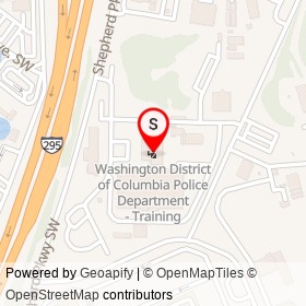 Washington District of Columbia Police Department - Training on Blue Plains Drive Southwest, Washington District of Columbia - location map