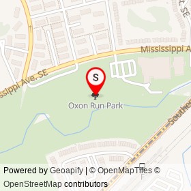 Oxon Run Park on , Washington District of Columbia - location map