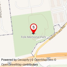 Folk Memorial Park on , Newark Delaware - location map