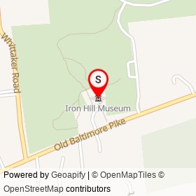 Iron Hill Museum on Mason-Dixon Trail,  Delaware - location map