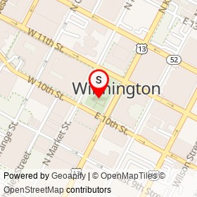 Rodney Square on , Wilmington Delaware - location map