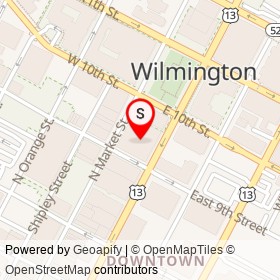 The Residences at Rodney Square on North Market Street, Wilmington Delaware - location map