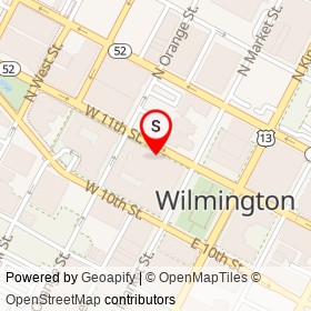 HOTEL DU PONT on West 11th Street, Wilmington Delaware - location map