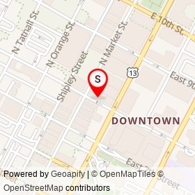 Govatos'/McVey Building on North Market Street, Wilmington Delaware - location map