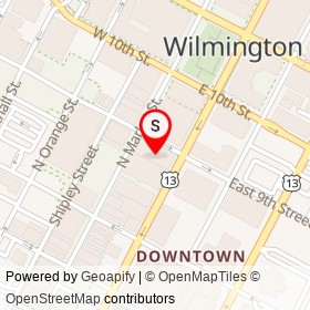 Wilmington Savings Fund Society on North Market Street, Wilmington Delaware - location map