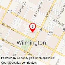 Wilmington Post Office, Courthouse and Customs House on North King Street, Wilmington Delaware - location map