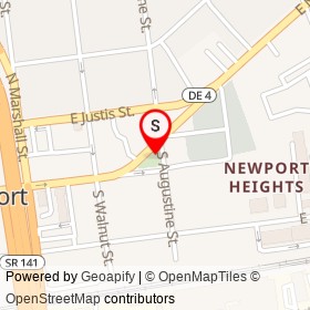 Newport Heights on , Newport Delaware - location map