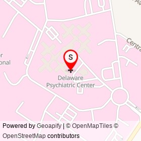 Delaware Psychiatric Center on North Dupont Highway,  Delaware - location map