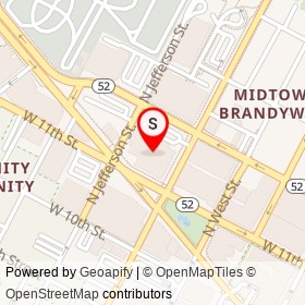 Wilmington Central YMCA on West 11th Street, Wilmington Delaware - location map