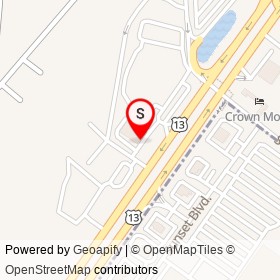 MedExpress Walk-In Care on North Dupont Highway, New Castle Delaware - location map