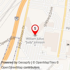 William Julius “Judy” Johnson on Matt Minker Way, Wilmington Delaware - location map