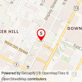 David Bromberg Fine Violins on West 6th Street, Wilmington Delaware - location map