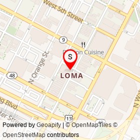 LOMA Coffee on North Market Street, Wilmington Delaware - location map