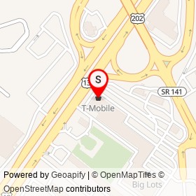 T-Mobile on North Dupont Highway,  Delaware - location map