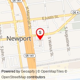 Newport Masonic Hall on East Market Street, Wilmington Delaware - location map