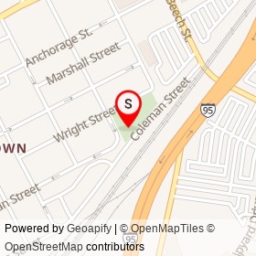 Eddie Michaels Playground on , Wilmington Delaware - location map