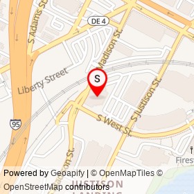 The Delaware Contemporary on South Madison Street, Wilmington Delaware - location map