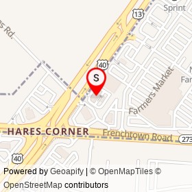 Shell on North Dupont Highway, New Castle Delaware - location map