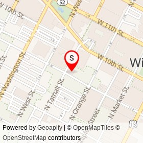 Artisans’ Bank on West 9th Street, Wilmington Delaware - location map