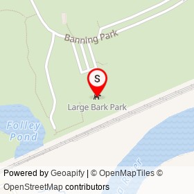 Large Bark Park on Banning Park,  Delaware - location map