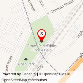 Brown Park/Eddie Cihocki Field on , Wilmington Delaware - location map
