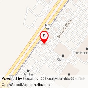 TGI Friday's on North Dupont Highway,  Delaware - location map