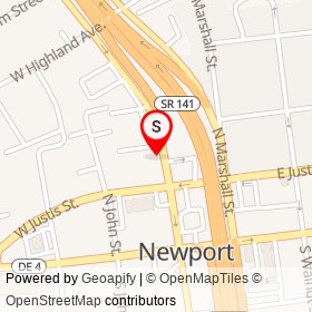 Newport Police Department on North James Street, Newport Delaware - location map
