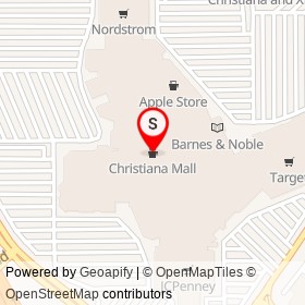 Christiana Mall on Mall Road, Newark Delaware - location map