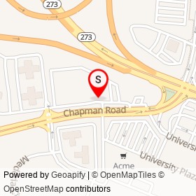 Staybridge Suites Wilmington-Newark on Chapman Road, Newark Delaware - location map