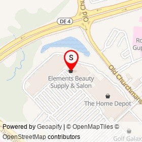 Elements Beauty Supply & Salon on Churchmans 58 Road,  Delaware - location map