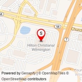 Hilton Christiana/Wilmington on Churchmans Road,  Delaware - location map