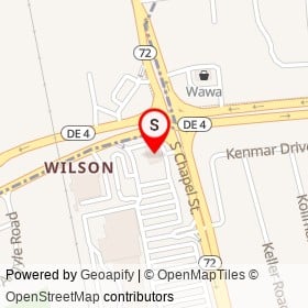 Exxon on East Chestnut Hill Road, Newark Delaware - location map