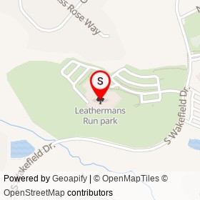 Leathermans Run park on ,  Delaware - location map