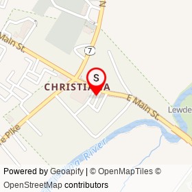 Christiana Historic District on ,  Delaware - location map