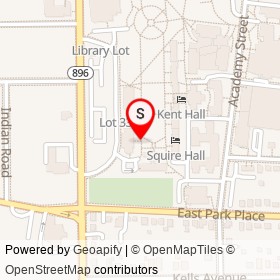 Emalea Pusey Warner on East Park Place, Newark Delaware - location map
