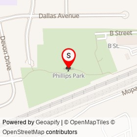 Phillips Park on , Newark Delaware - location map