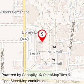 Winifred J. Robinson on South College Avenue, Newark Delaware - location map