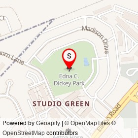 Edna C. Dickey Park on , Newark Delaware - location map