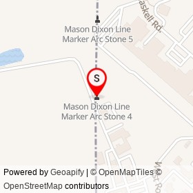 Mason Dixon Line Marker Arc Stone 4 on Greenhouse Lane,  Delaware - location map