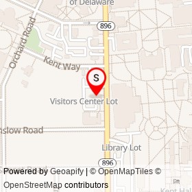 University Visitors Center Annex on South College Avenue, Newark Delaware - location map