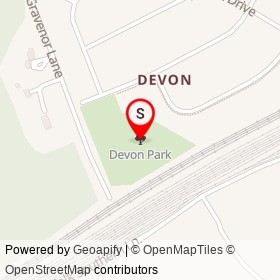 Devon Park on , Newark Delaware - location map