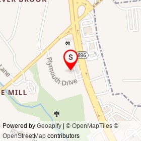 Dash In on Plymouth Drive, Newark Delaware - location map