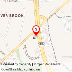 Shell on South College Avenue, Newark Delaware - location map