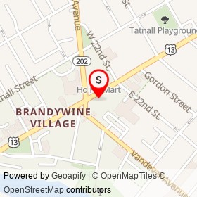 Bally’s Chinese Restaurant on North Market Street, Wilmington Delaware - location map