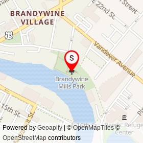 Brandywine Mills Park on , Wilmington Delaware - location map