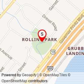 Rolling Park on ,  Delaware - location map