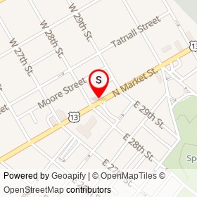 The II Nails on North Market Street, Wilmington Delaware - location map